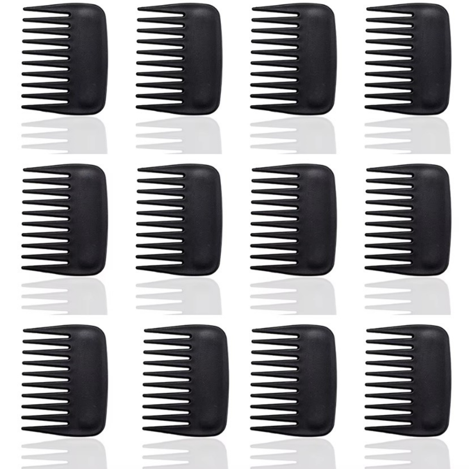 Detangling Wide Comb - Nowy zestaw 12 szt. kieszonkowych plastikowych