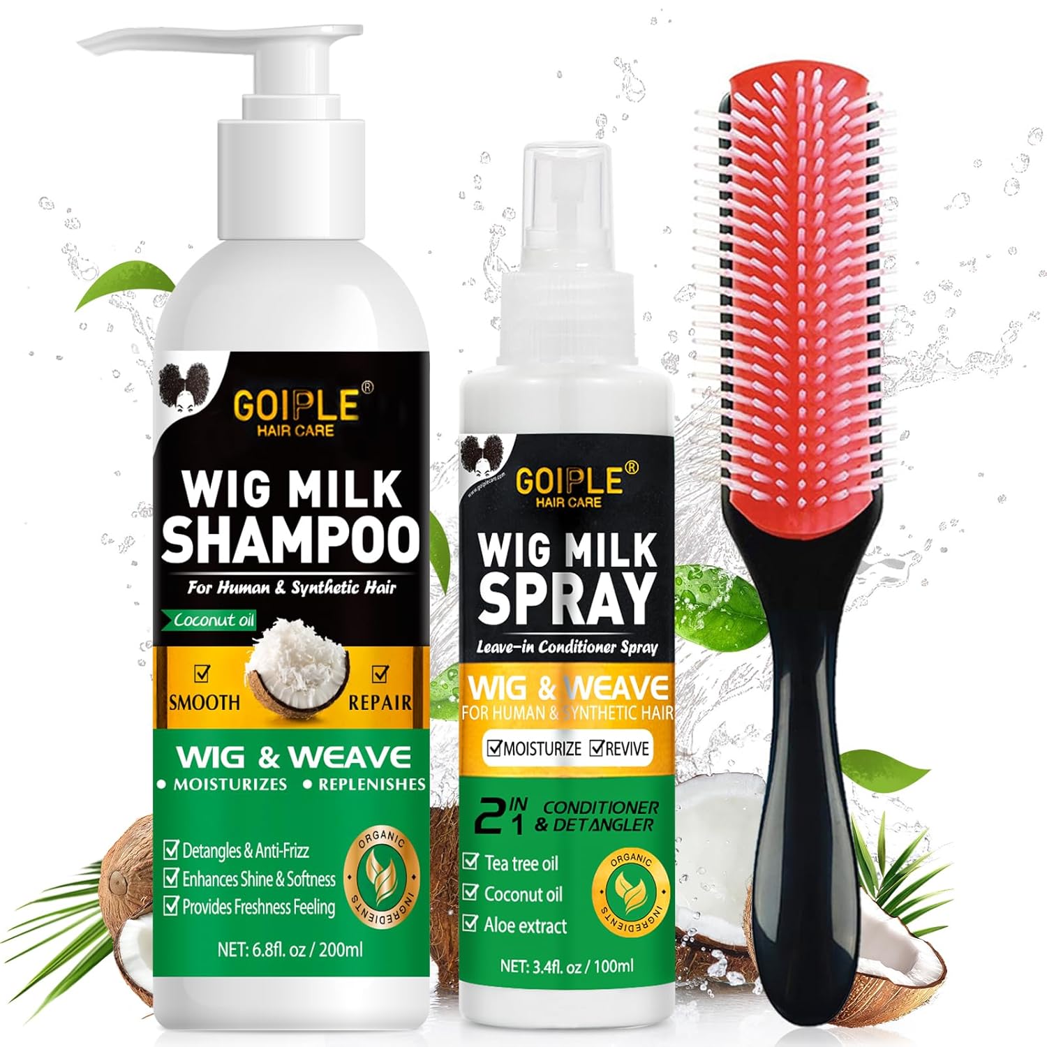 Hair Care Spray - Zestaw do pielęgnacji peruk GOIPLE 3