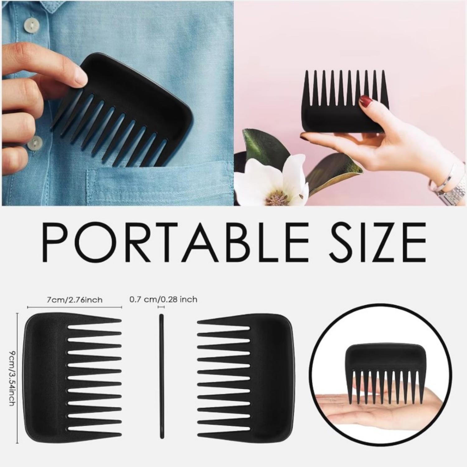 Nowy zestaw 12 szt. kieszonkow – Detangling Wide Comb recenzja i cena