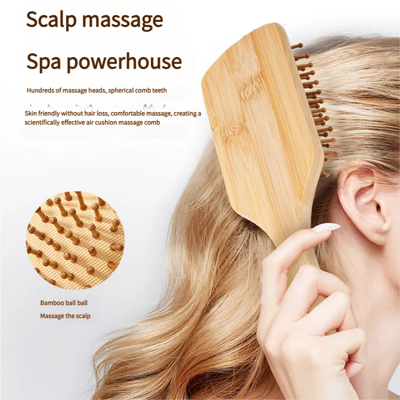 Szczotka do włosów z bambusa d – Detangling Wide Comb recenzja i cena