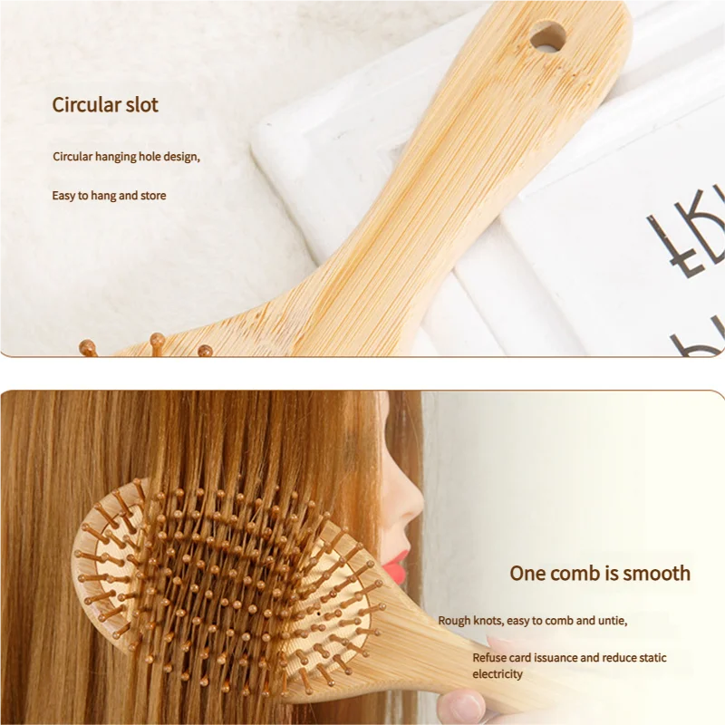 Szczotka do włosów z bambusa d – Detangling Wide Comb recenzja i cena